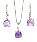 Amethyst Sterling Silver Jewellery Set III