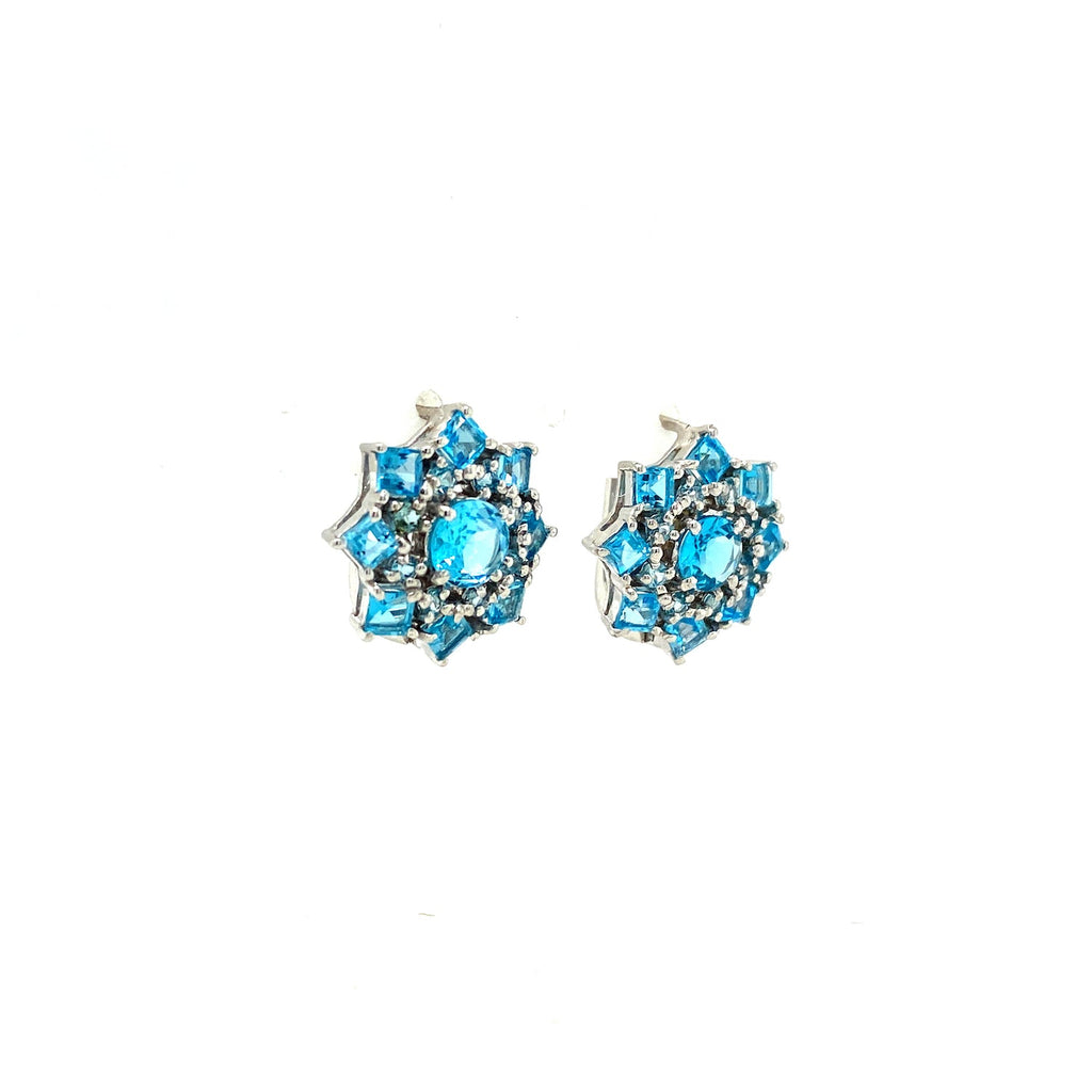 Blue Topaz Sterling Silver Jewellery Set