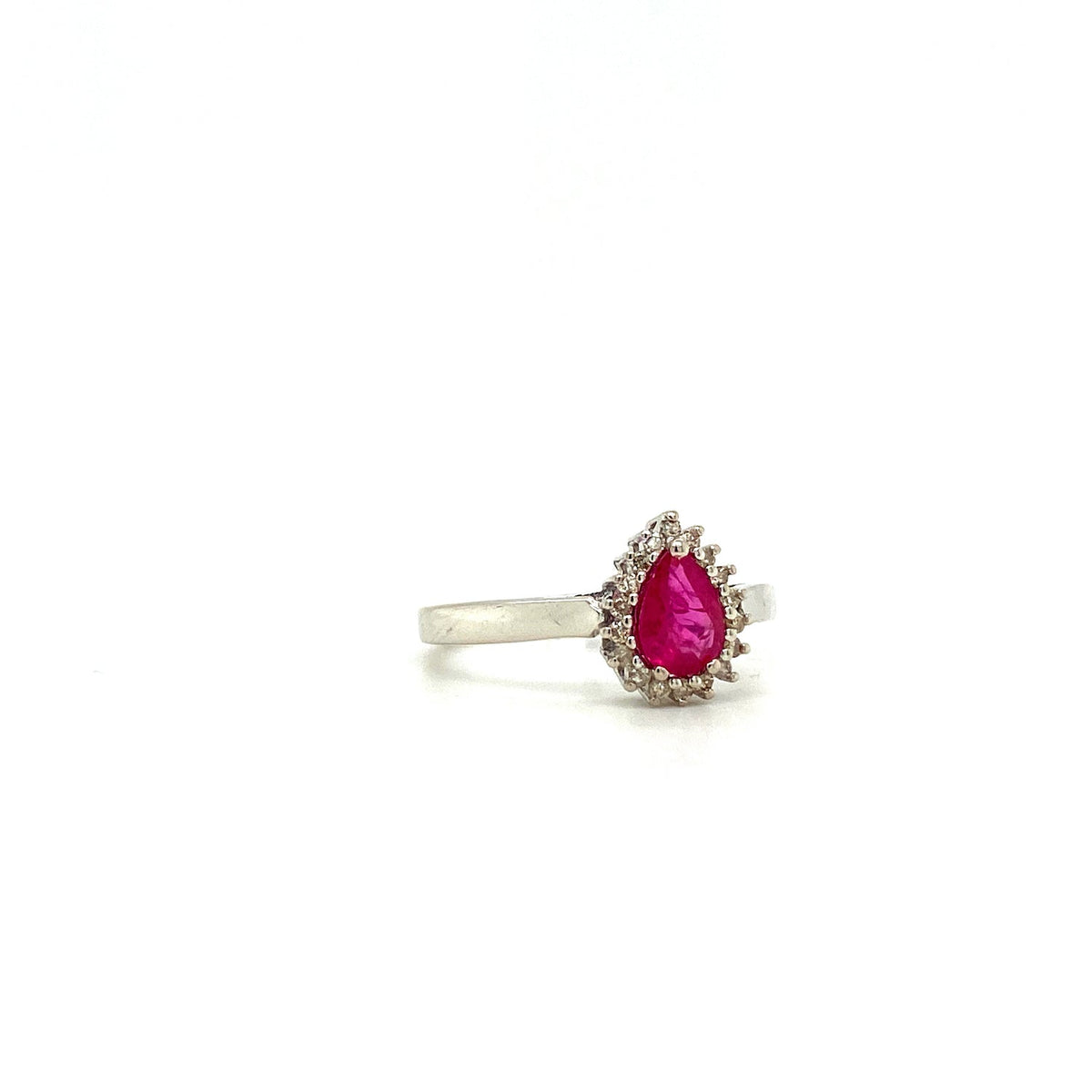 Ruby Sterling Silver Jewellery Set V