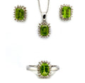 Peridot Sterling Silver Jewellery Set