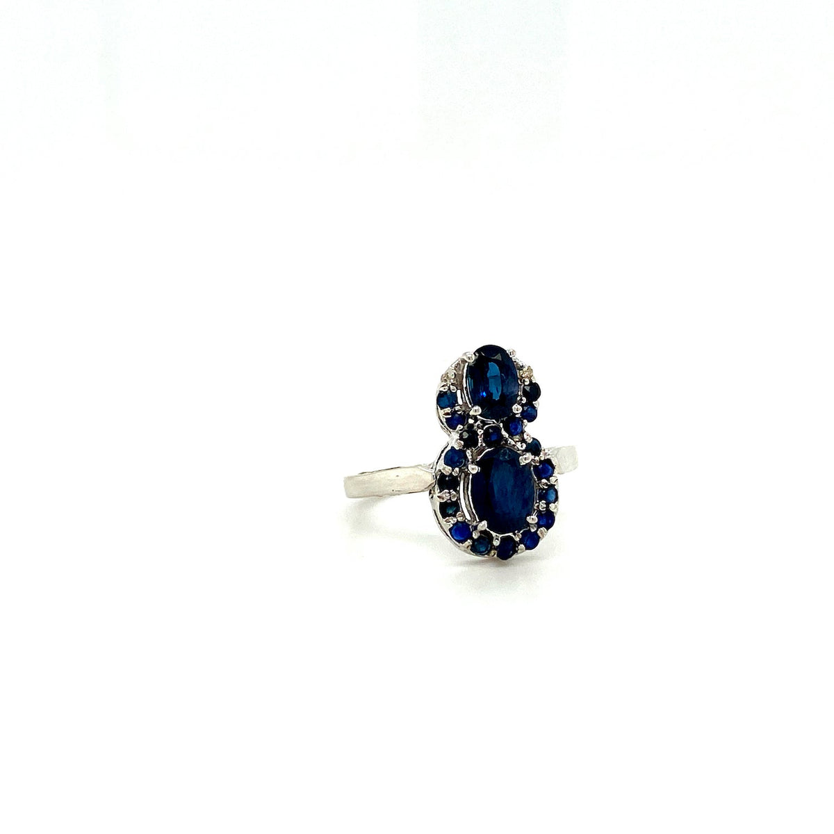 Sapphire Sterling Silver Jewellery Set III