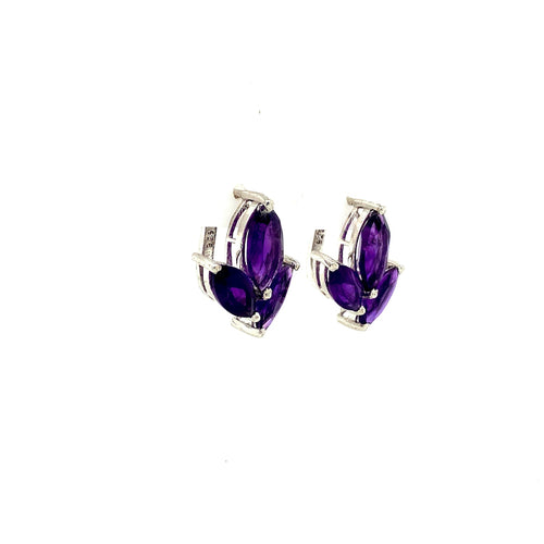 Amethyst Sterling Silver Jewellery Set