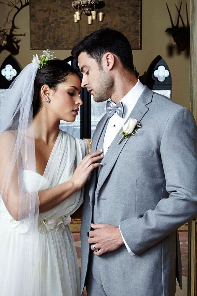 "Infinity" Heather Grey Tuxedo Jacket – Notch Lapel Separate